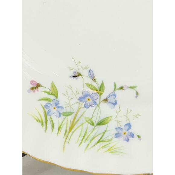Royal Albert September Forget Me Nots Wild Flower 1987 Bone China 8" Decor Plate - Picture 6 of 11
